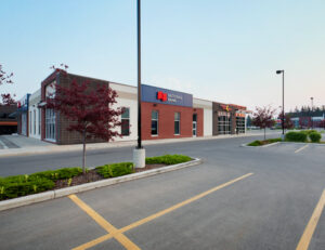 exterior building view of National Bank at 430, 7337 Macleod Trail South